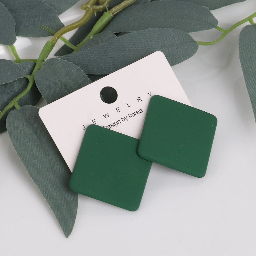 Wholesale Matte Colored Acrylic Earrings